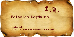 Palovics Magdolna névjegykártya